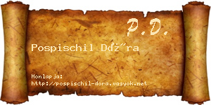 Pospischil Dóra névjegykártya