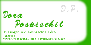 dora pospischil business card